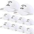 Zoooyawn 10 Pcs Christian Hats Jesus Hats for Men Women Bulk Religious Church Gifts Baseball Caps for Easter(White)